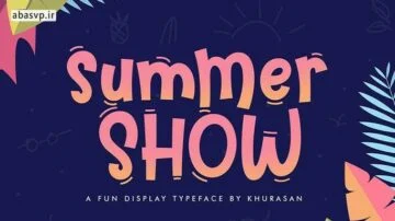 دانلود فونت فانتزی انگلیسی Summer Show