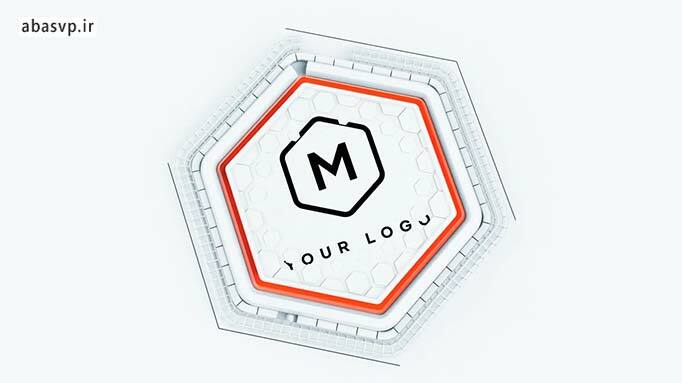 پروژه لوگو موشن پریمیر Tech Hexagon Logo