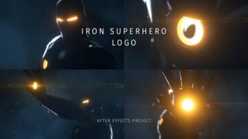 پروژه آماده مرد آهنی افتر افکت Iron Superhero Logo