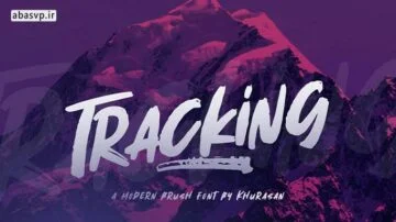 دانلود فونت انگلیسی  Tracking Brush Font