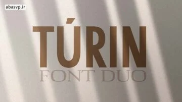فونت انگلیسی گرافیکی Turin Sans Serif
