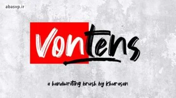 دانلود فونت انگلیسی Vontens Brush Font