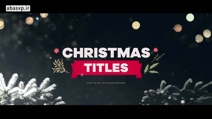 دانلود پروژه کریسمس افتر افکت Christmas Titles