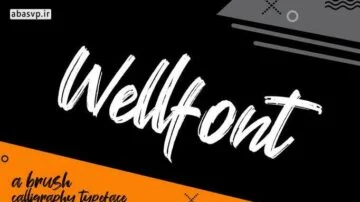 دانلود فونت انگلیسی Wellfont