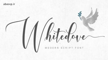 دانلود فونت خوشنویسی انگلیسی Whitedove Modern Script