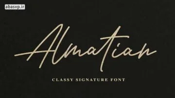 دانلود فونت Almatian Classy