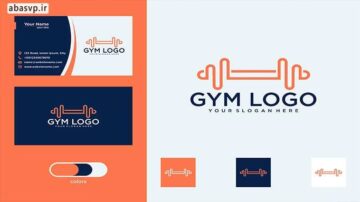 دانلود فایل لایه باز کارت ویزیت Gym Fitness Logo Design