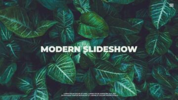پروژه اسلایدشو افتر افکت Modern Slideshow