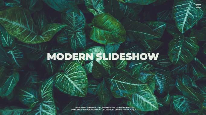 پروژه اسلایدشو افتر افکت Modern Slideshow