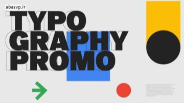 پروژه تایپوگرافی افتر افکت Typography Promo