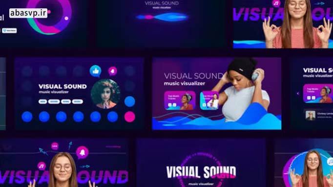 پروژه آماده افترافکت تیزر موزیک Music Visualizer