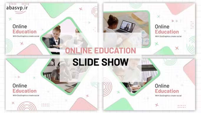 پروژه آماده افترافکت اسلایدشو آموزشی Online Education