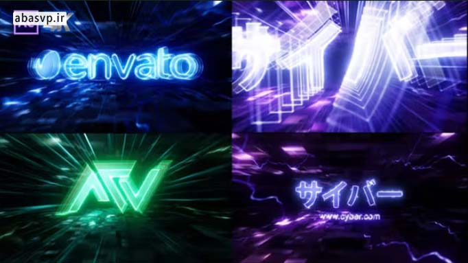 پروژه آماده افترافکت لوگو دیجیتال Digital Logo Reveal