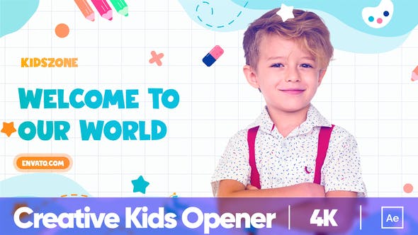 دانلود پروژه آماده افتر افکت Creative Kids