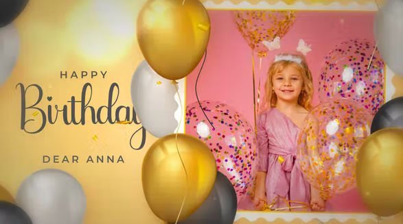 پروژه آلبوم عکس افتر افکت Happy Birthday