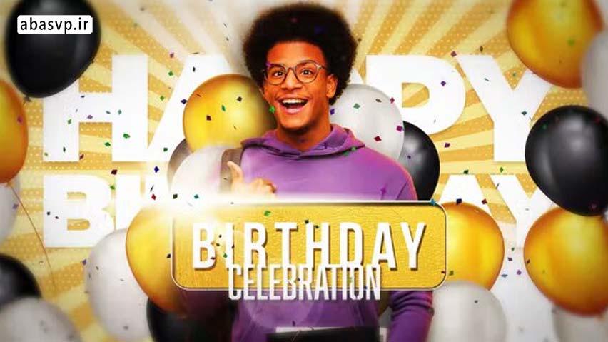 دانلود پروژه افترافکت Happy Birthday Celebration