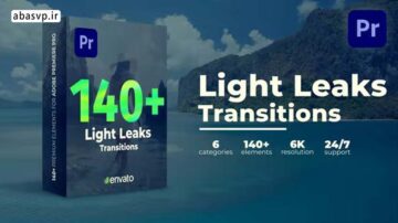 دانلود پک ترانزیشن پریمیر Light Leaks Transitions