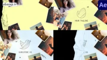 لوگوموشن Stop Motion Paper Logo مخصوص افترافکت