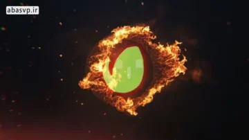 لوگوموشن آتشین افترافکت Fire Logo Reveal