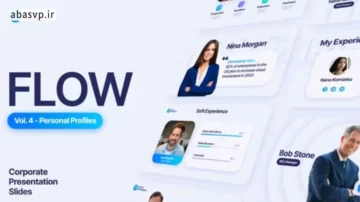 پروژه تبلیغاتی معرفی کارمندان شرکت Flow Personal Profiles