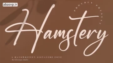 فونت خوشنویسی انگلیسی Hamstery