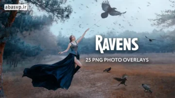 دانلود مجموعه تصاویر لایه باز کلاغ Ravens Photo Overlays