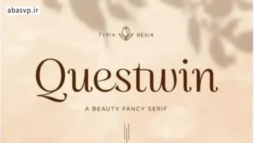 دانلود فونت کلاسیک Questwin Beauty