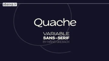 فونت نازک کلاسیک Quache Variable