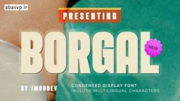 فونت گرافیکی بورگال FONT BORGAL