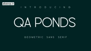 دانلود فونت کلاسیک ساده Qa Ponds