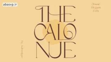 دانلود فونت انگلیسی The Calonue