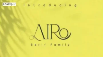 دانلود فونت Airo Bold کلاسیک انگلیسی