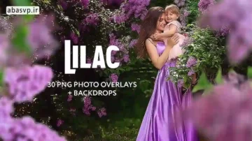 مجموعه 30 تصویر لایه باز گل یاس 30 Lilac Photo Overlays