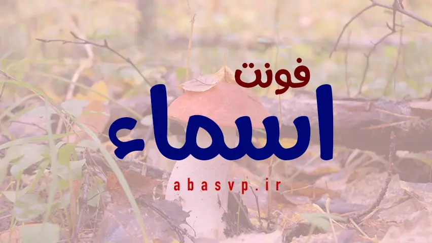 دانلود فونت فارسی اسماء Font Asmaa