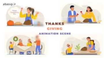 پروژه آماده افترافکت Thanks Giving Animation