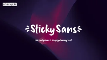 دانلود فونت انگلیسی Sticky Sans