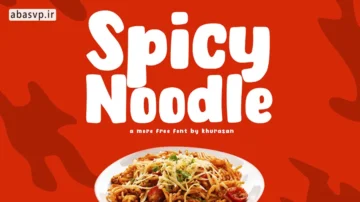 دانلود فونت انگلیسی Spicy Noodle