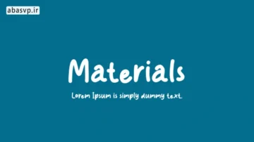 دانلود فونت انگلیسی Materials