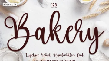 دانلود فونت انگلیسی Bakery