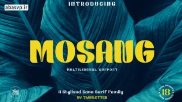 فونت گرافیک انگلیسی MOSANG