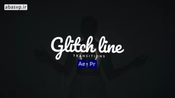 دانلود ترانزیشن ویدئویی Glitch Line Transitions افترافکت