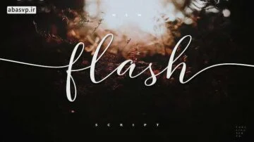 فونت انگلیسی مخصوص طراحی Flash Script
