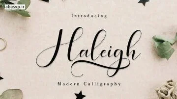 فونتهای انگلیسی مخصوص وبسایت haleigh script