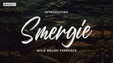 دانلود فونت انگلیسی قلمو Smergie