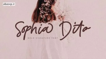 دانلود فونت انگلیسی دستنویس Sophia Dito
