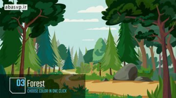 انیمیشن طبیعت nature animation background