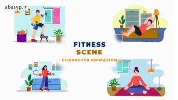 انیمیشن کاراکتر تمرین روزانه Daily Exercise