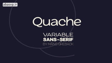 دانلود فونت انگلیسی Quache Variable