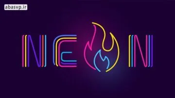 فونت انگلیسی سه خط نئون Three Neon
