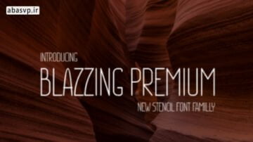 دانلود فونت انگلیسی Blazzing Premium